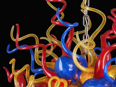 890100 Vulcano Lightstar Hanging Lamp 3D model