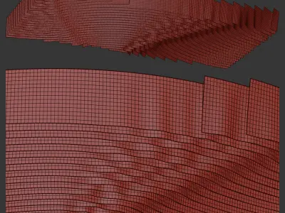 decorative fabric ceiling 3D model