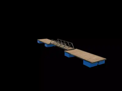 floating dock 3D model