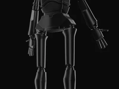Stray Robot High Poly Low Poly model Low-poly 3D model