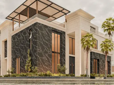 NEOCLASSIC VILLA IN KSA WITH THE BEST RENDER SETTINGS 3D model