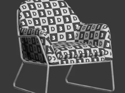 Frame Armchair Made 3D model