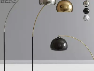 Versanora Arquer Arc Floor Lamp 3D model