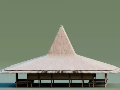 Traditional Houses - Rumah Musalaki Low-poly 3D model