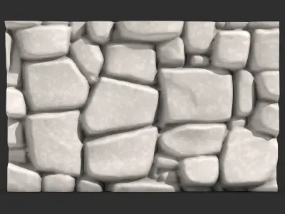 Architectural Rubble Stone Wall 3D print model purchase