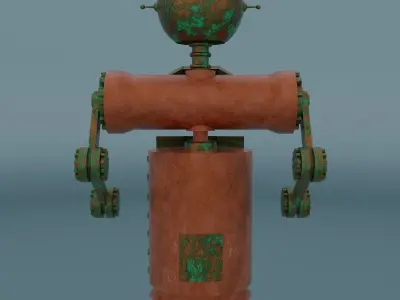 3d robot Low-poly 3D model