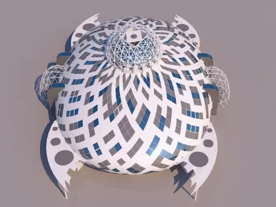 0095 - Organic Building 3D model