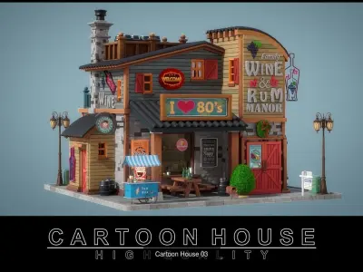 Cartoon House Pack 01