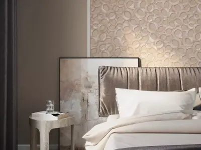 Contemporary Champagne Ring Wallpaper  Texture