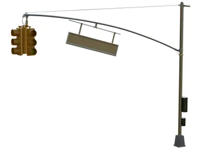 Traffic Light 05 Low-poly 3D model