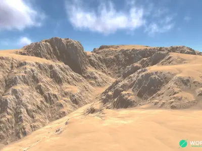 Canyon Cliff 03 3D model