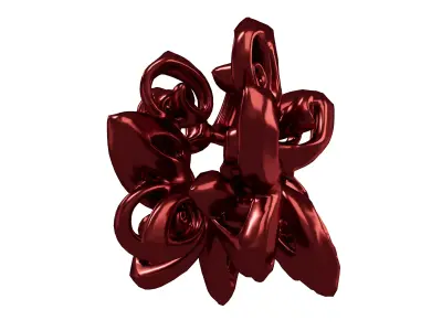 Abstract Flower Shape v1 005 Low-poly 3D model
