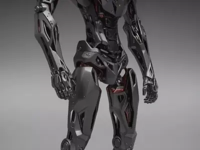 Cybernetic Titan Advanced Exoskeleton Warrior Low-Poly 3D Low-poly 3D model