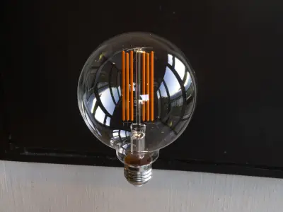 Globe light bulb 3D model