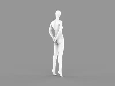 Female Mannequin Clo3d High Poly 3D model