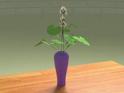 Wood Table 4K 3D model