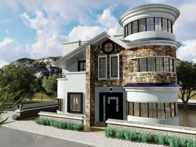 Villa in Dubai type  3D model