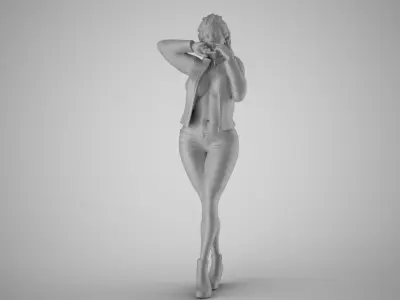 Street Beauty Woman 3D print model