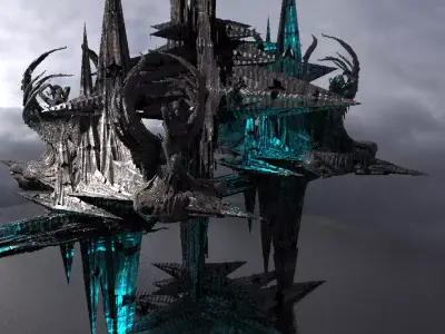 Sunlight Angelic Golden bridge 2  3D model