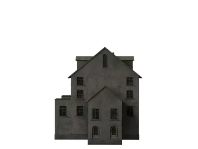 Haunted Hospital Abandoned Horror Environment Prop 3D model