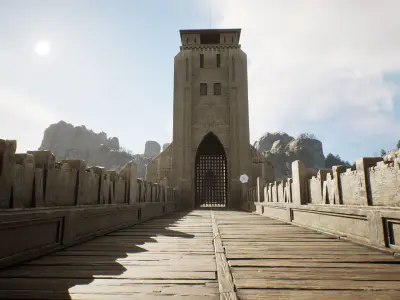 Castle Low-poly 3D model