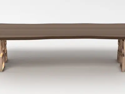 Hudson Dining Table 3D model