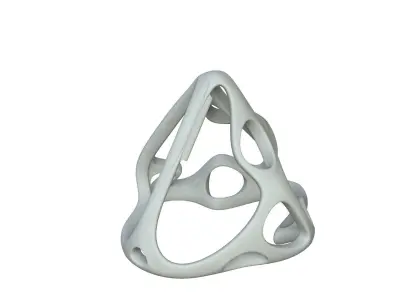 SciFi Cube Object No 62162 Low Poly Shape Low-poly 3D model