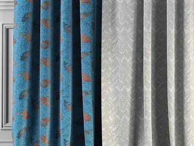 Curtain Set 166 3D model