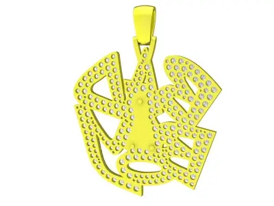 A4916 Bad Boy Hip Hop Diamond Pendant 3D Print 3D print model