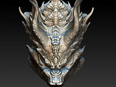 Predator Dragon bio mask 3D model