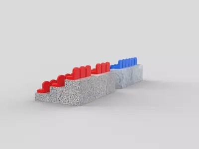  Stadium Concrete 3D model