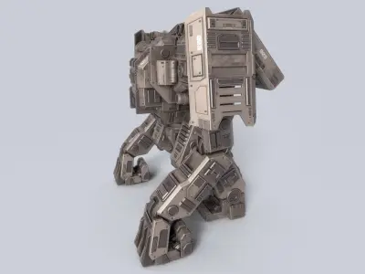 Advance Mech Low-poly 3D model purchase