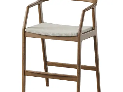 Sapporo semi-bar chair by deephouse 3D model