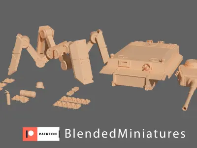 Tiger mech  3D print model
