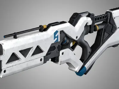 Sci-Fi Rifle 02 3D model