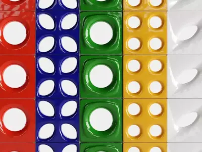 Cobogo Color Bricks Collection 1 3D model