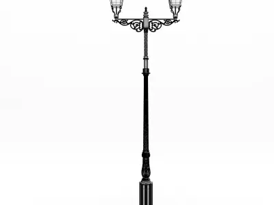 Cast Iron Street Lamp 3D model