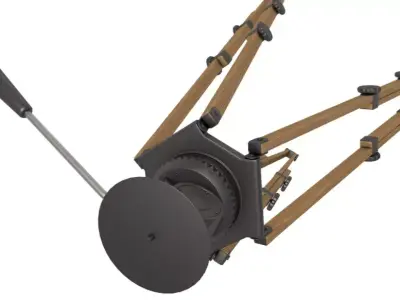 Vintage Camera Tripod 3D model