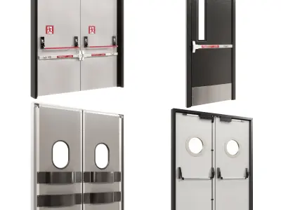 Industrial Doors 3D model