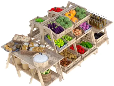 Market Place 9 3D model