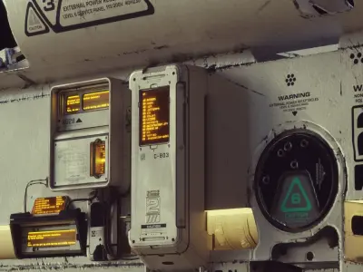 Scifi Medical Bed - Game Ready 3D model