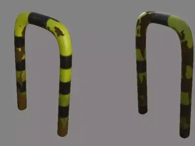 Parking Posts Free 3D model