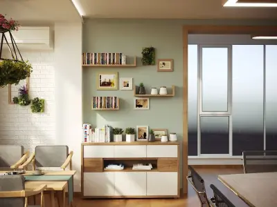 Conference table leisure table 3D model