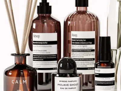 Bathroom decorative set H32 3D model