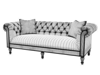 Chesterfield sofa 3D model