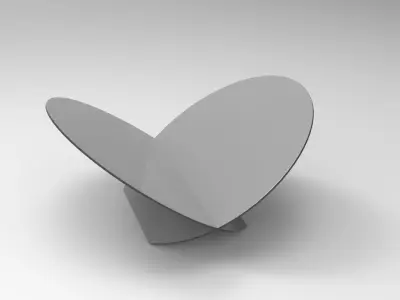 Loggo Magazine Rack Low-poly 3D model