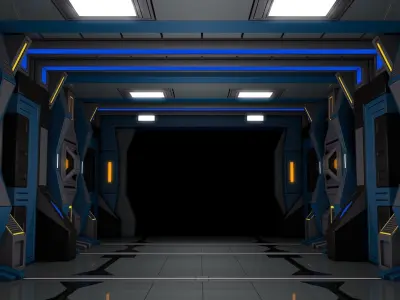 Sci Fi Corridor  3D model