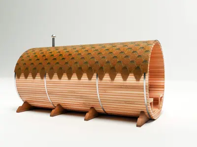 Bathhouse barell 3D model