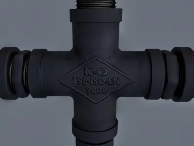 Pipe Lamp - Barbell Curl 3D model