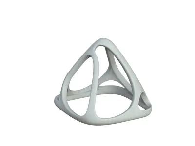 SciFi Cube Object No 57528 Low Poly Shape Low-poly 3D model